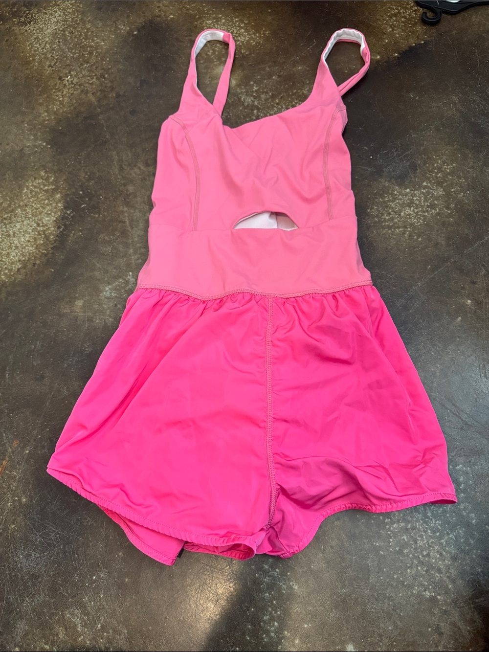 TCEC Pink Cutout Skort Romper